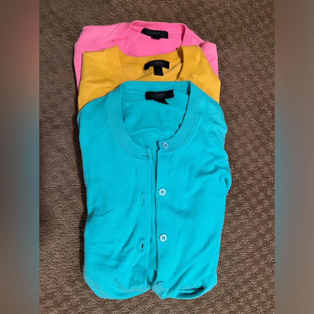 Vibrant Crewneck J. crew cardigans